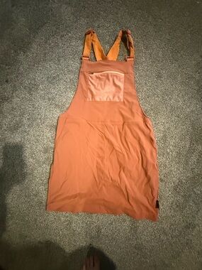 Cotopaxi Rust Hiking active Orange Pinafore overall Apron Dress